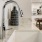 a sink and faucet